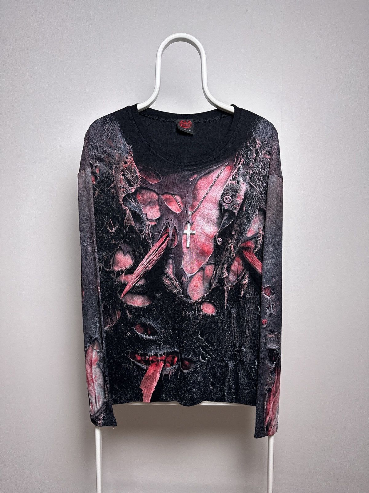 Vintage Vintage Spiral Long Sleeve Opium Punk Rock Horror Style Size US L / EU 52-54 / 3 - 1 Thumbnail