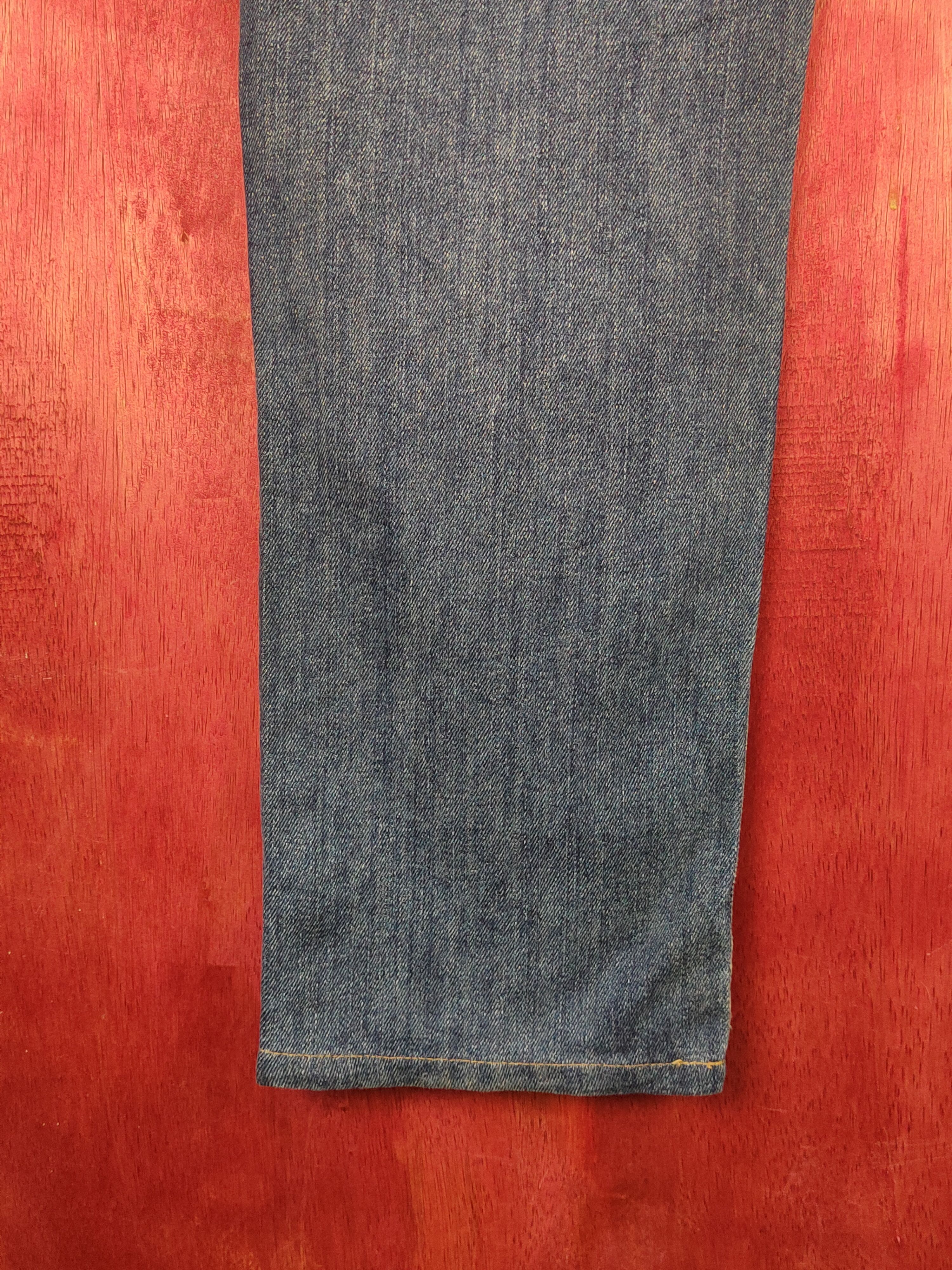 Edwin Edwin Dark Blue Distressed Ripped Soft Jeans #S2206 Size US 33 - 10 Thumbnail
