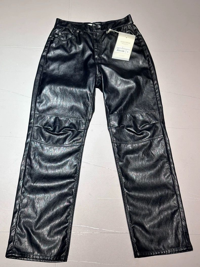 Our Legacy Our Legacy Faux Leather Straight Pants-dmc Size US 28 / EU 44 - 1 Thumbnail