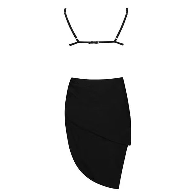 Jacquemus o1g2r1mq1024 Mini Dress in Black Size XXS / US 00 / IT 34 - 2 Thumbnail