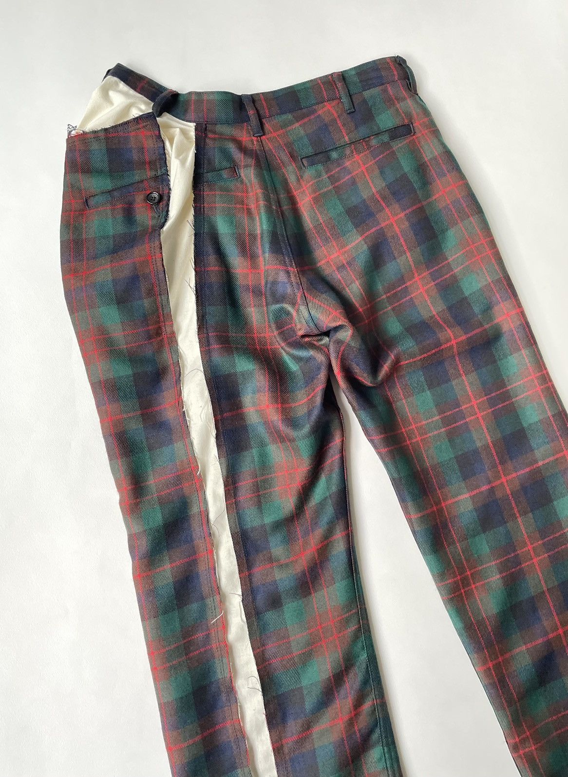 Comme des Garcons A/W 06 ‘Reworked Tartan’ Wool Trousers Size 26" / US 2 / IT 38 - 15 Thumbnail