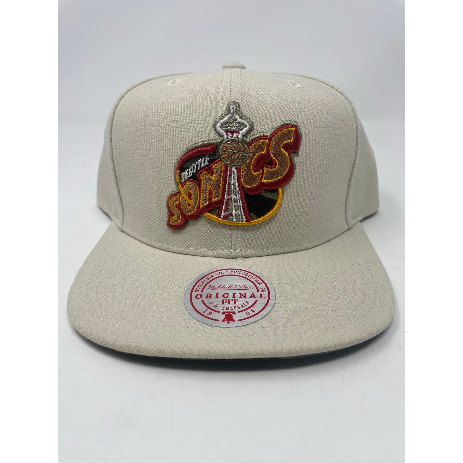 New Era Mitchell & Ness Seattle SuperSonics Snapback Hat Throwback Size ONE SIZE - 1 Thumbnail