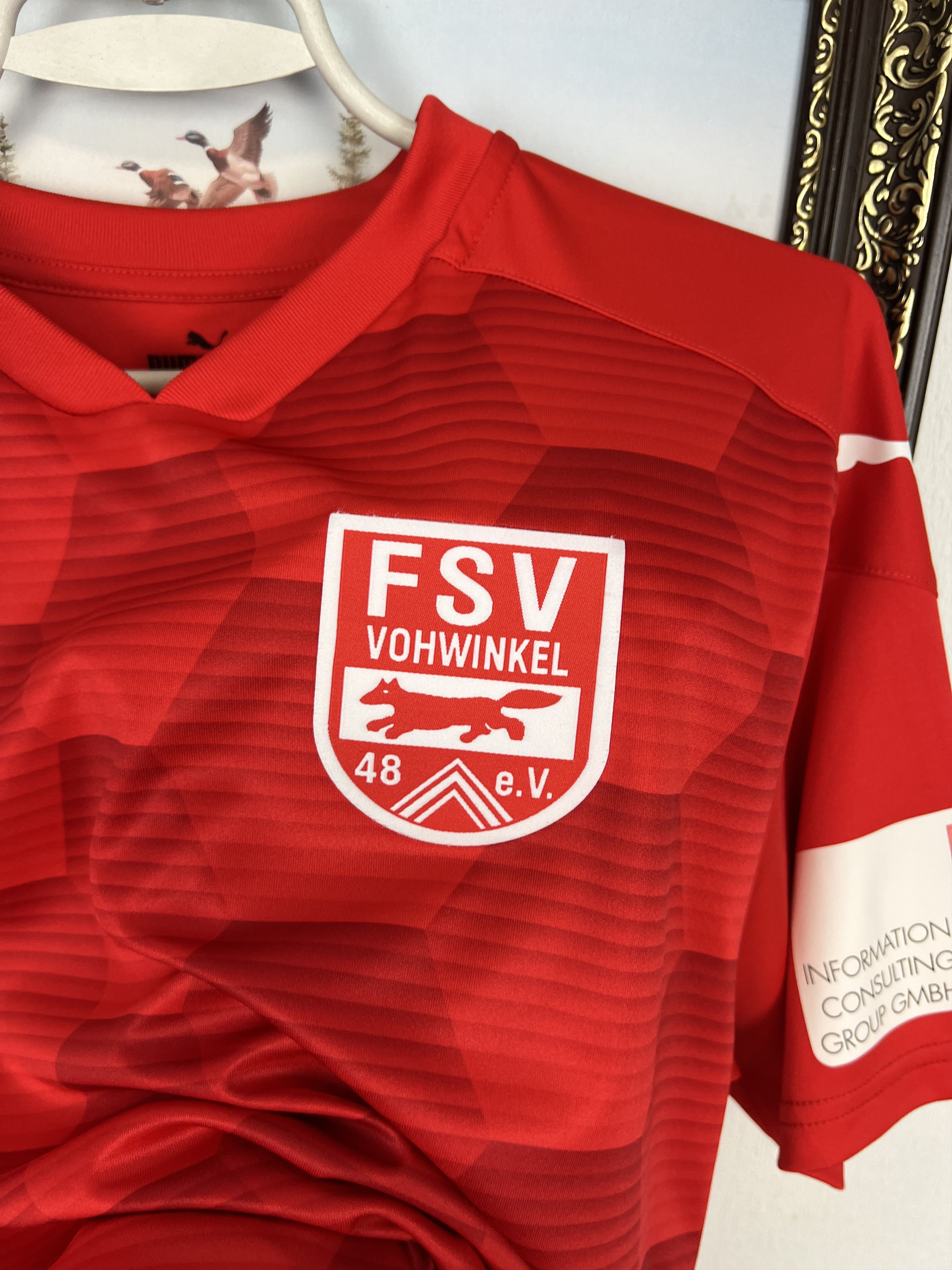 Puma FSV Vohwinkel Shirt Match Worn Baudenbacher Puma Tee Size US L / EU 52-54 / 3 - 3 Thumbnail