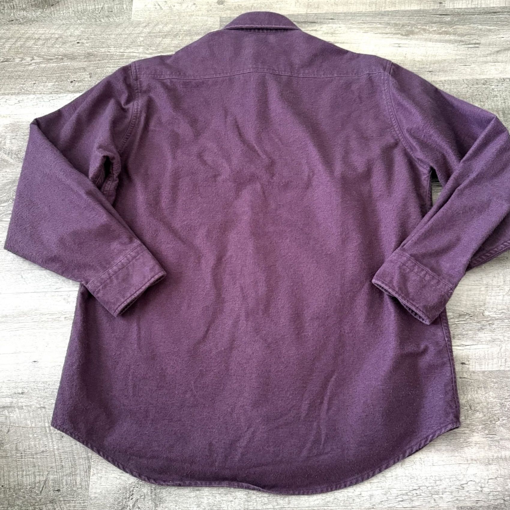 Vintage St Johns Bay Chamois Shirt Mens Large Purple Flannel Button Up Shacket Outdoor Size US L / EU 52-54 / 3 - 4 Thumbnail