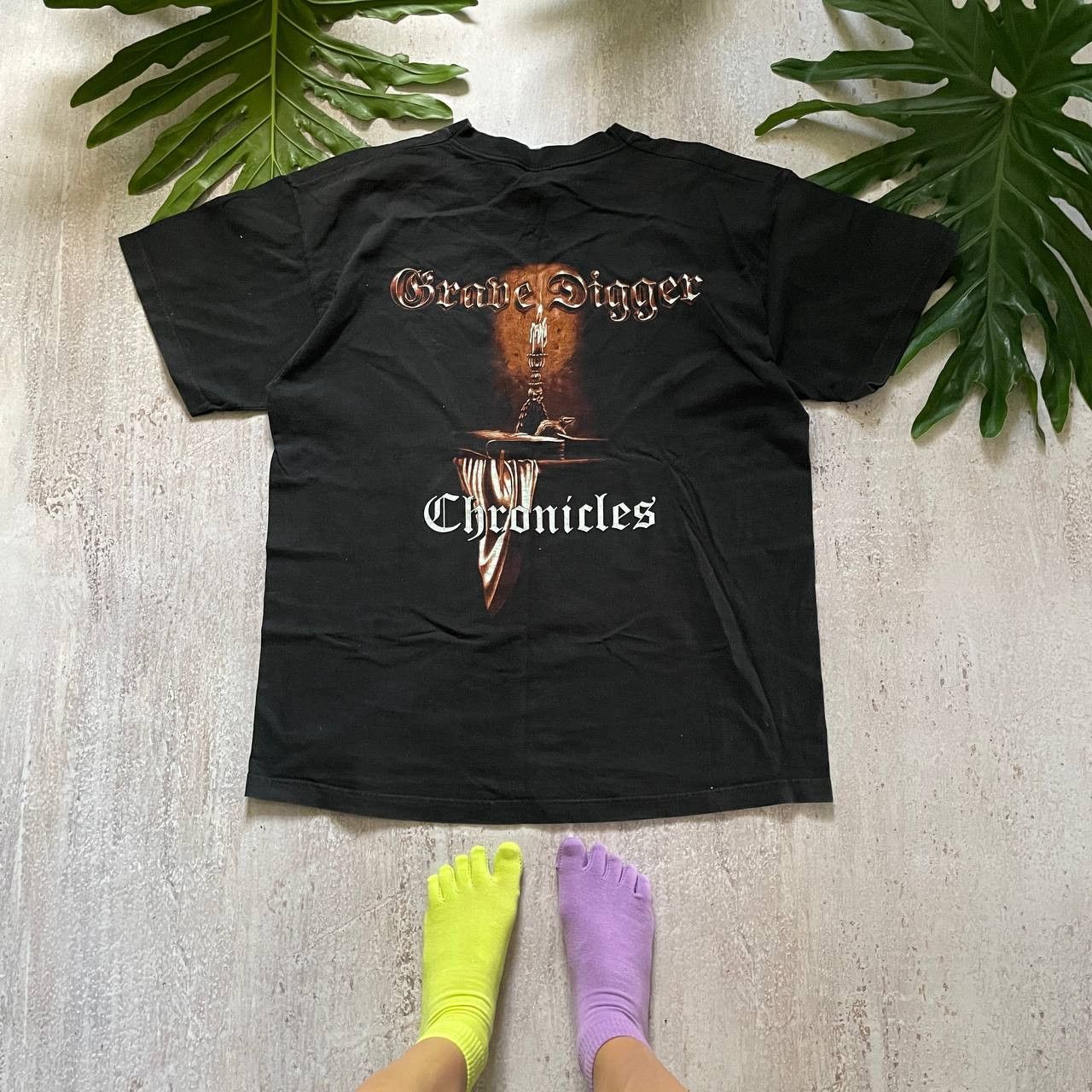 Band Tees VINTAGE Y2K GRAVE DIGGER HEAVY METAL RARE FADED BAND TEE 229 Size US XL / EU 56 / 4 - 2 Thumbnail
