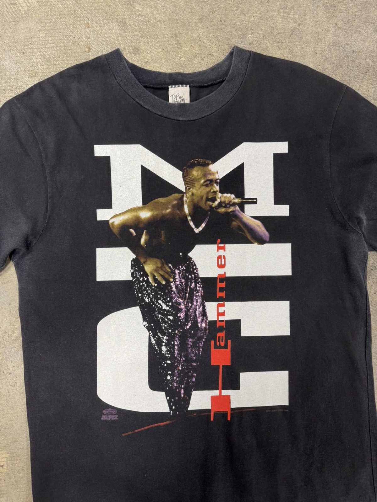 Vintage Vintage 1991 Mc Hammer Hip Hop Rap Black T-shirt Size large Size US L / EU 52-54 / 3 - 3 Thumbnail
