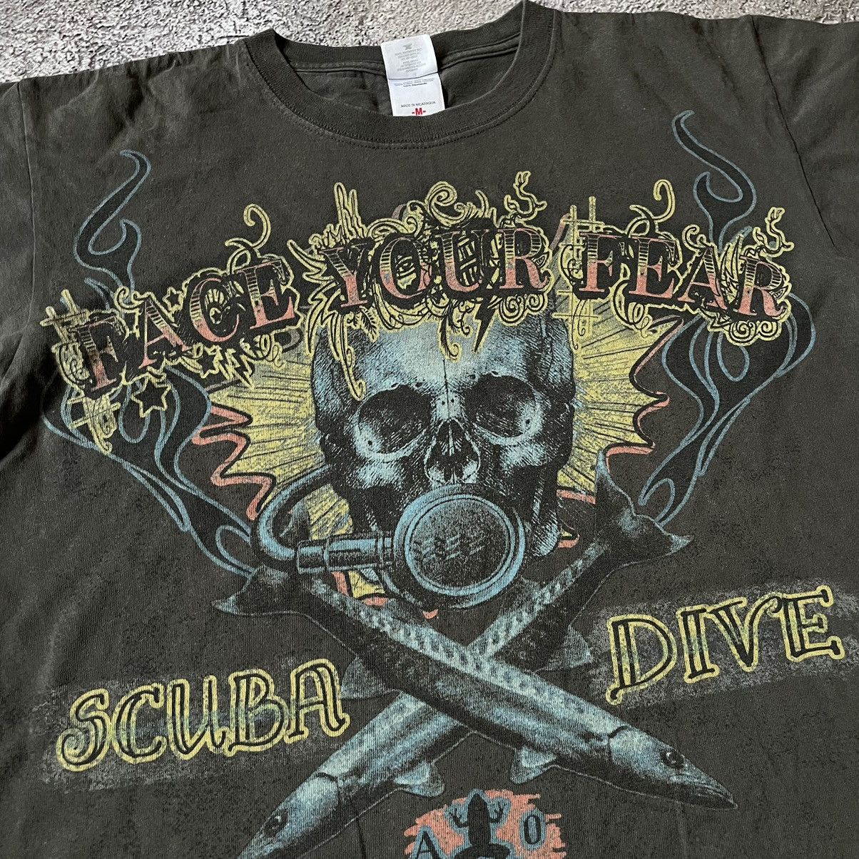 Vintage Vintage 2000s Faded Black Graphic Horror Tee Opium Punk M Size US M / EU 48-50 / 2 - 3 Thumbnail