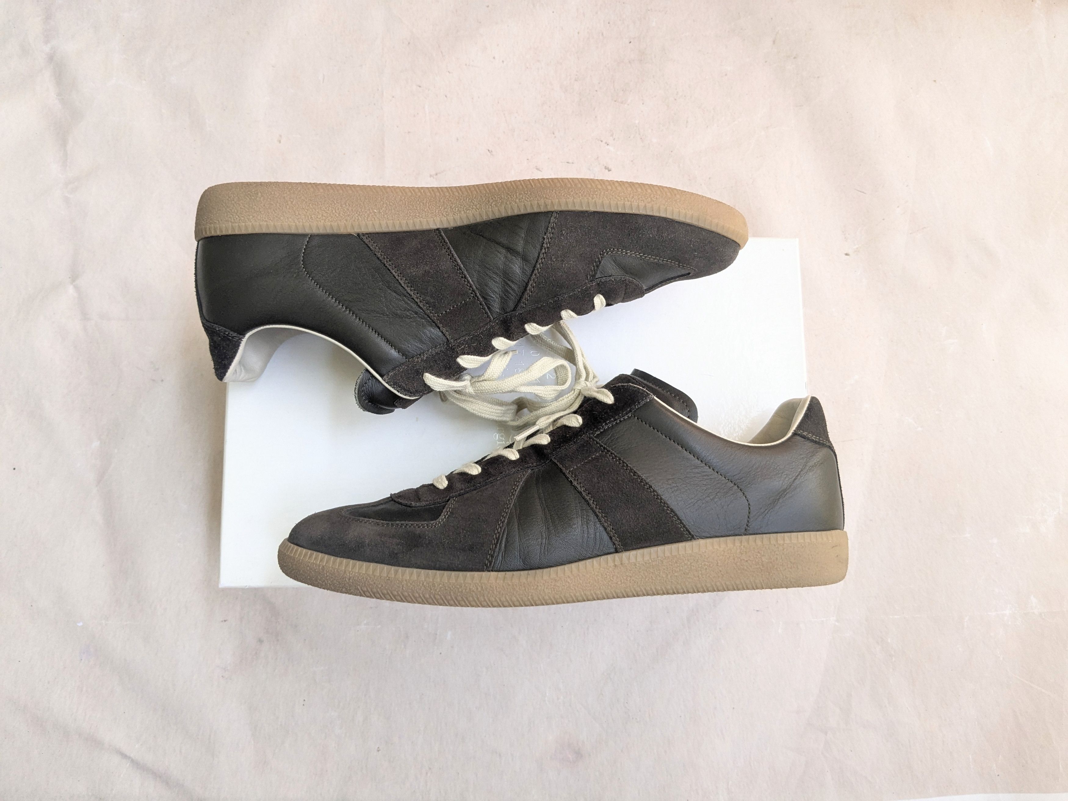 Maison Margiela Maison Margiela GAT Replica Olive Green 10.5 43.5 Gum Size US 10.5 / EU 43-44 - 1 Thumbnail