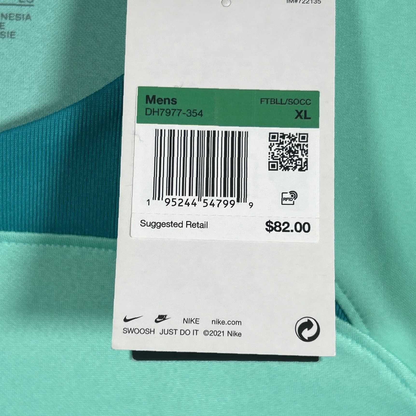 Nike Nike Dri-Fit Advantage Soccer Gardien 4 Long Sleeve Mens Size XL Slim Fit Size US XL / EU 56 / 4 - 4 Thumbnail