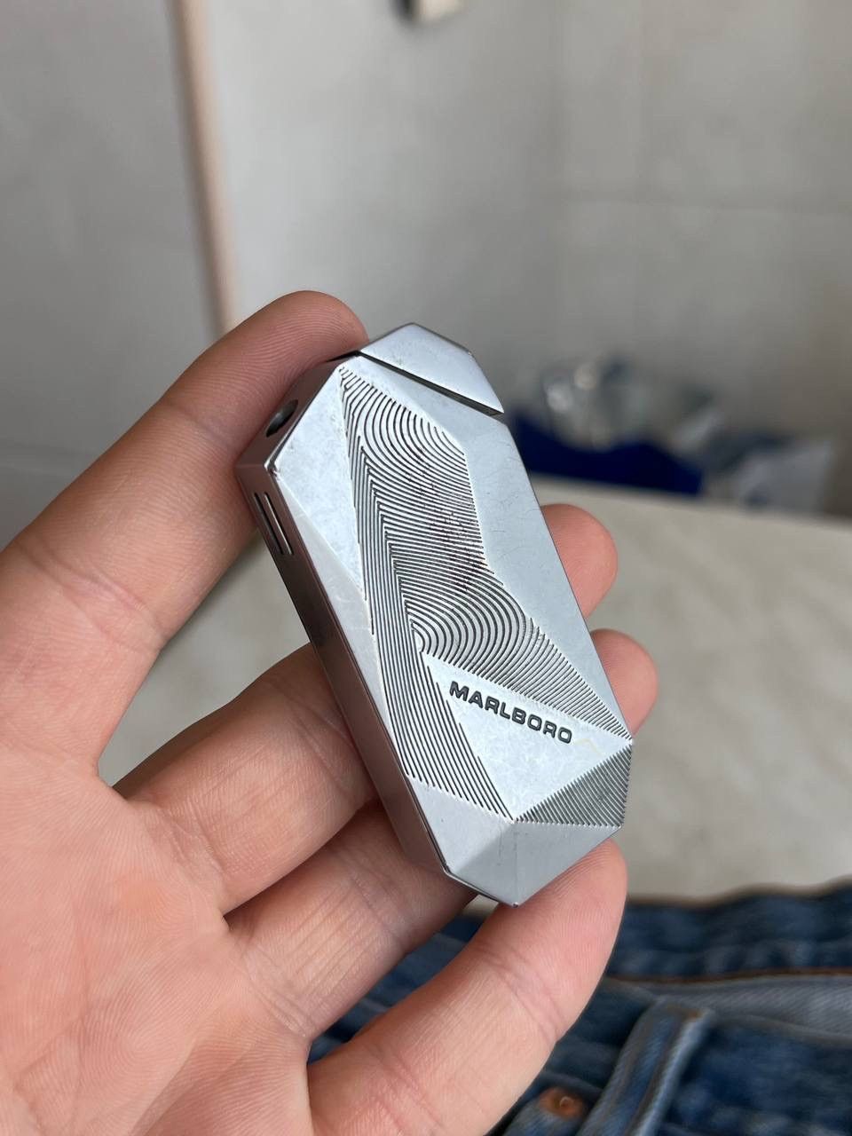 Marlboro Y2K ELEGANCE MARLBORO GEOMETRIC METAL PUNK ROCK LIGHTER Size ONE SIZE - 3 Thumbnail