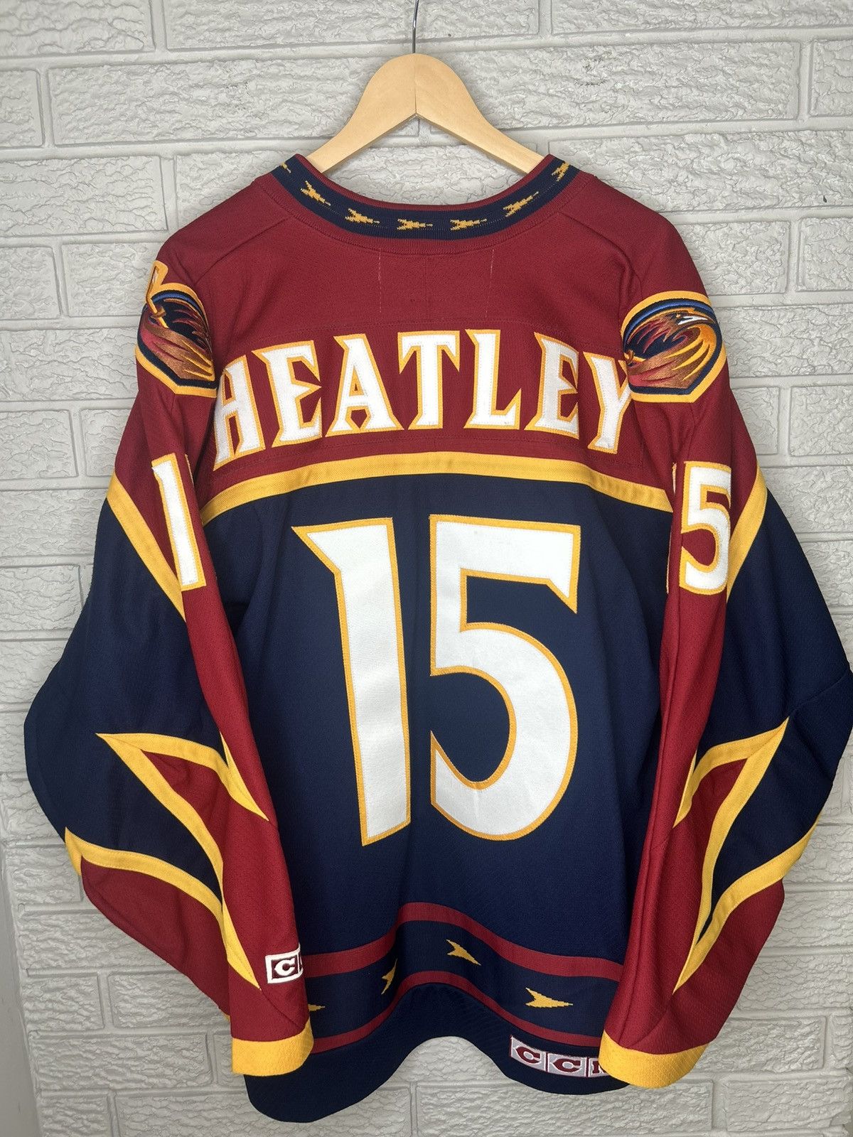 Ccm Vintage CCM Atlanta Thrashers Dany Heatley NHL Jersey Size US XL / EU 56 / 4 - 9 Thumbnail
