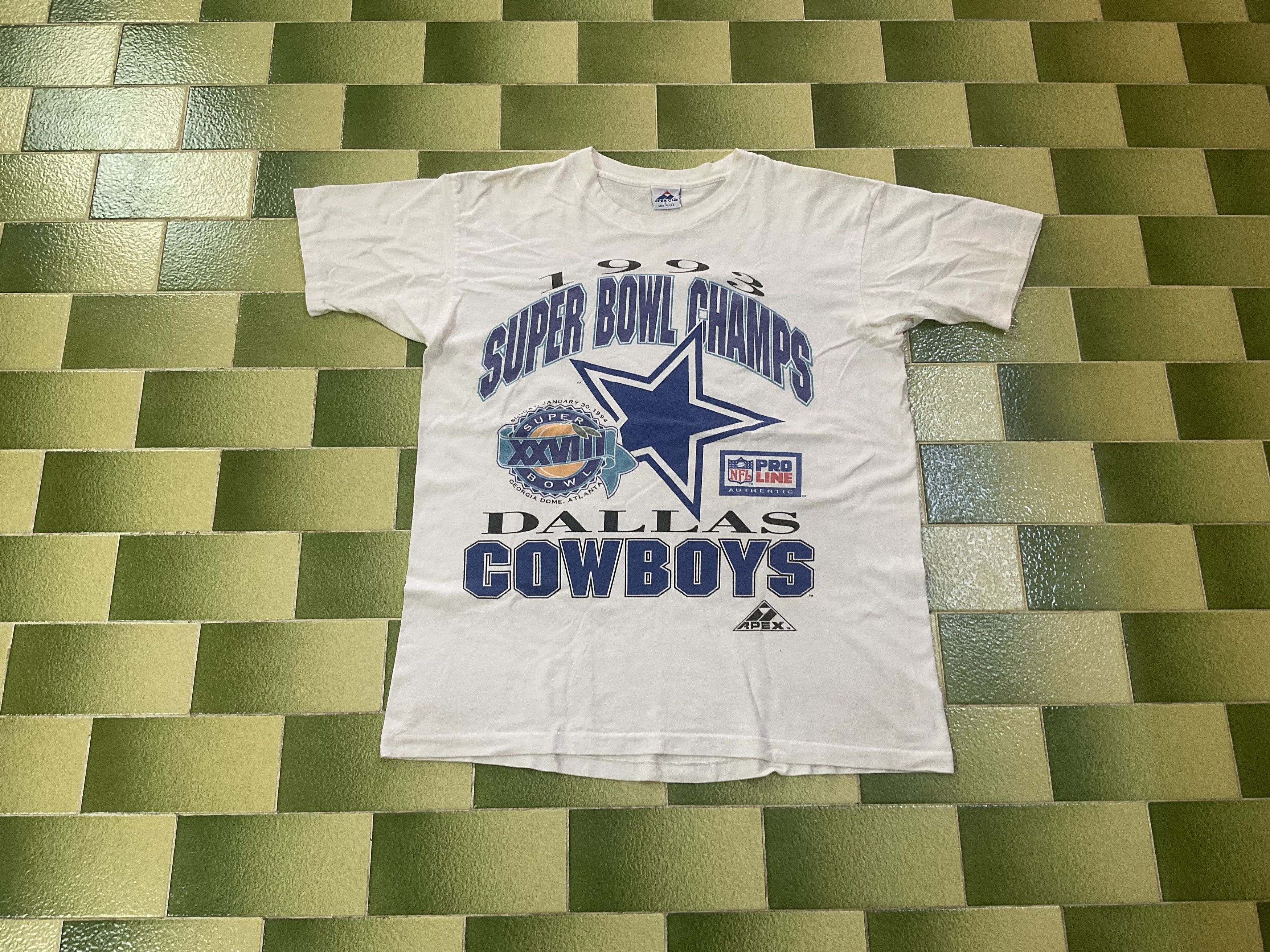 NFL Vintage 1993 Super Bowl Champs Dallas Cowboys T-Shirt Size US L / EU 52-54 / 3 - 1 Thumbnail