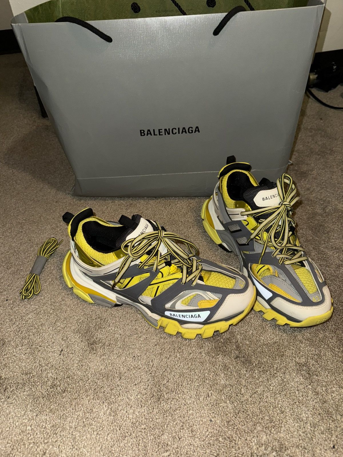 Balenciaga Balenciaga Track Sneaker — Yellow/Grey/White — EU 42 USA 9 Size US 9 / EU 42 - 1 Thumbnail