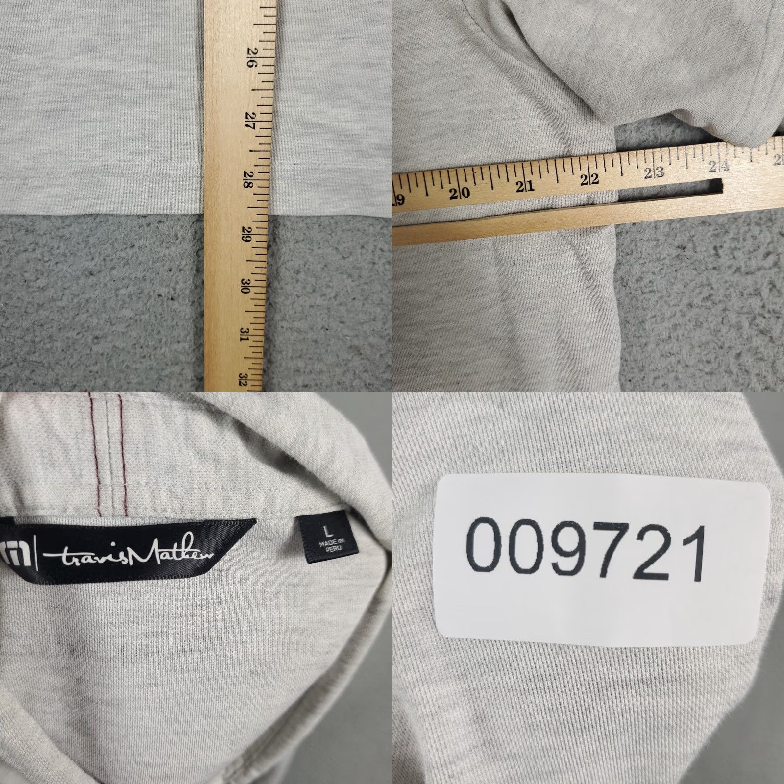 TravisMathew Travis Mathew Golf Gray Short Sleeve Polo Shirt Size Large Casual Mens Stained Size US L / EU 52-54 / 3 - 8 Thumbnail