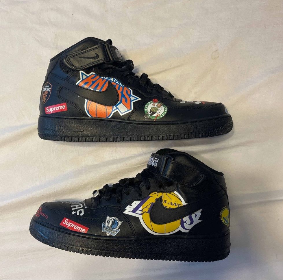 Nike × Supreme Supreme x NBA x Nike Airforce 1 Mid 07 Size US 11 / EU 44 - 1 Thumbnail