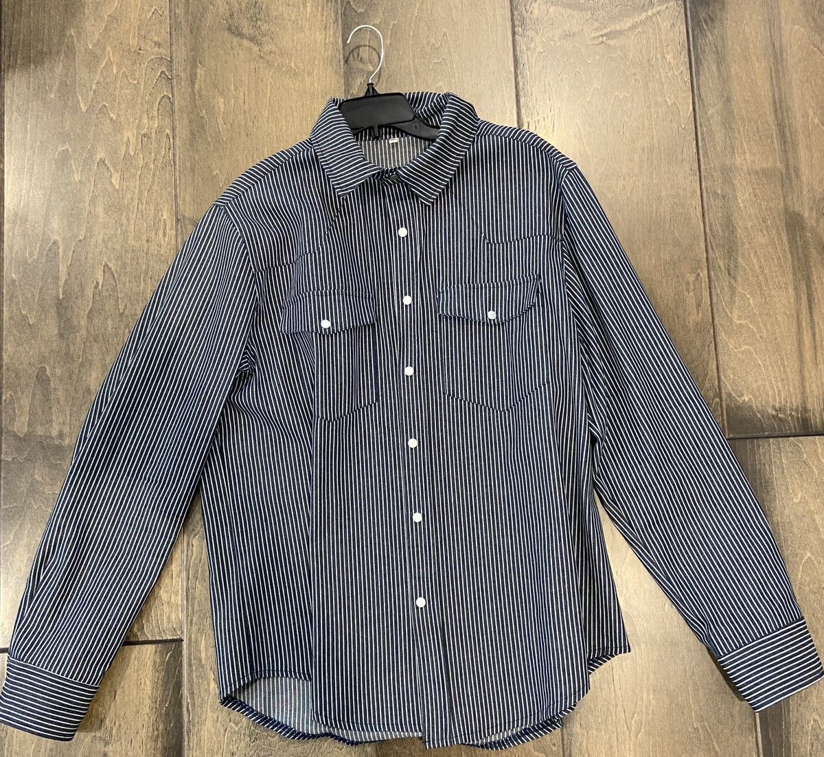 Vintage Vintage Striped Button-Up Shirt Size US L / EU 52-54 / 3 - 1 Thumbnail