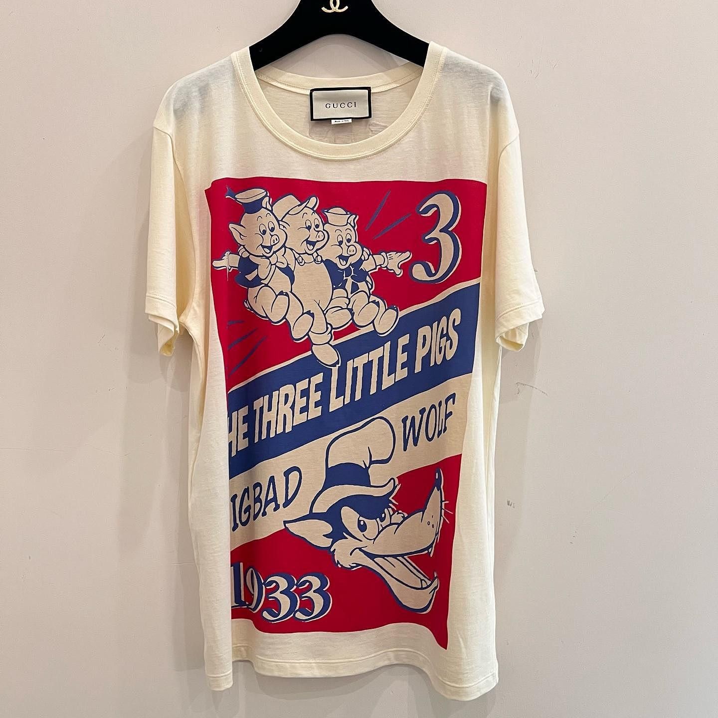 Gucci Gucci Three Little Pigs Graphic T-Shirt Size S Size US S / EU 44-46 / 1 - 1 Thumbnail