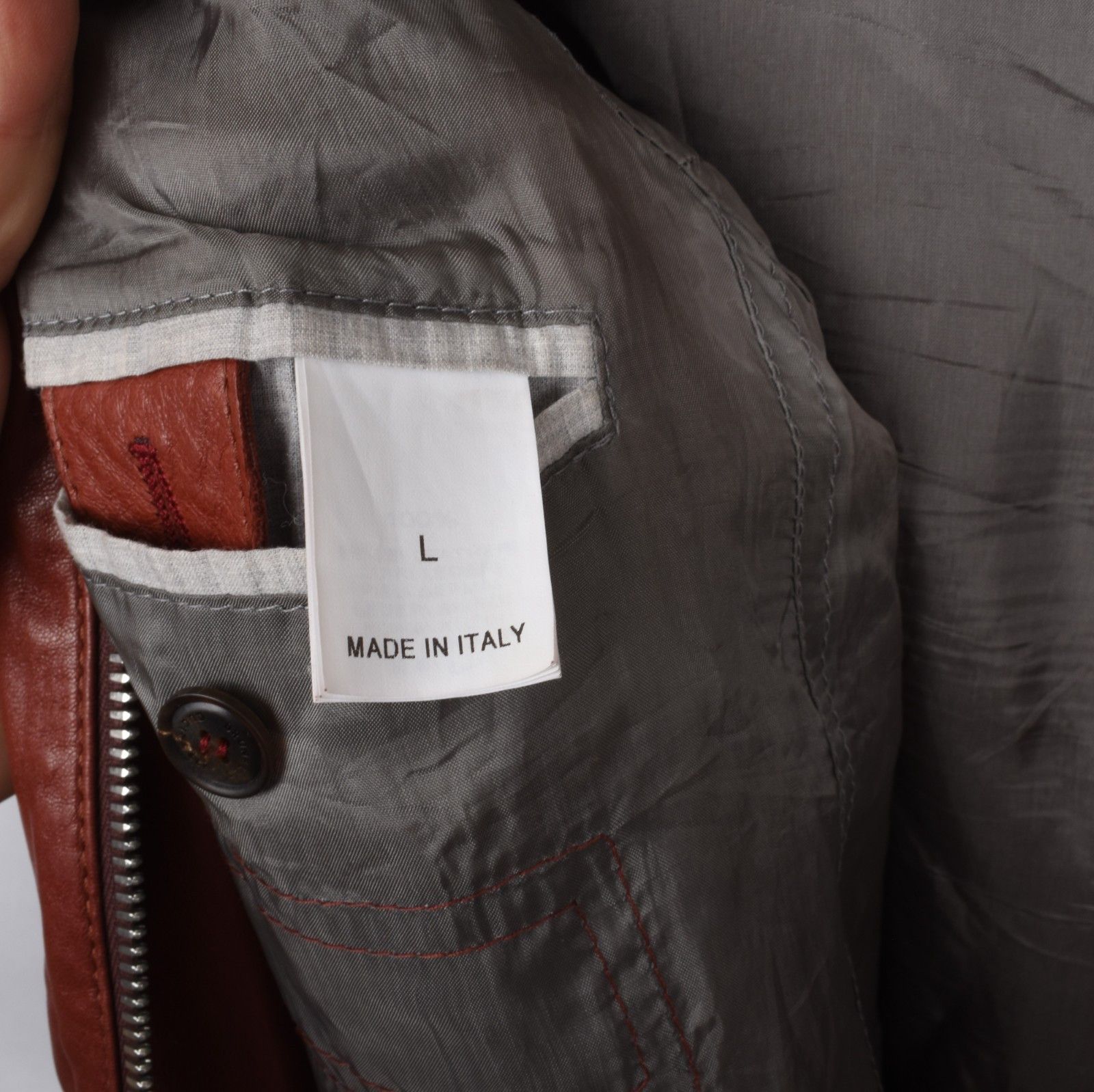 Brunello Cucinelli Brunello Cucinelli Men Jacket Leather Bomber Size L, S1891 Size US L / EU 52-54 / 3 - 5 Thumbnail
