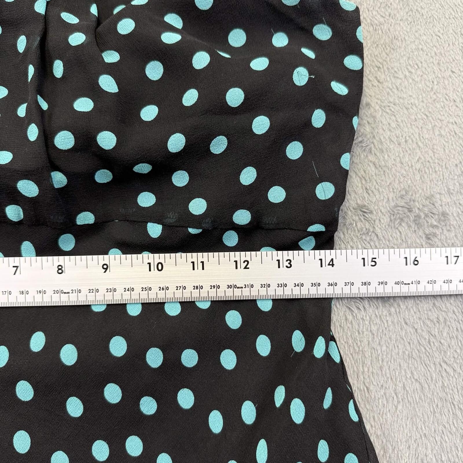 Nine West Nine West Vintage -Silk Polka Dot Halter Neck Mini Dress Size M / US 6-8 / IT 42-44 - 6 Thumbnail
