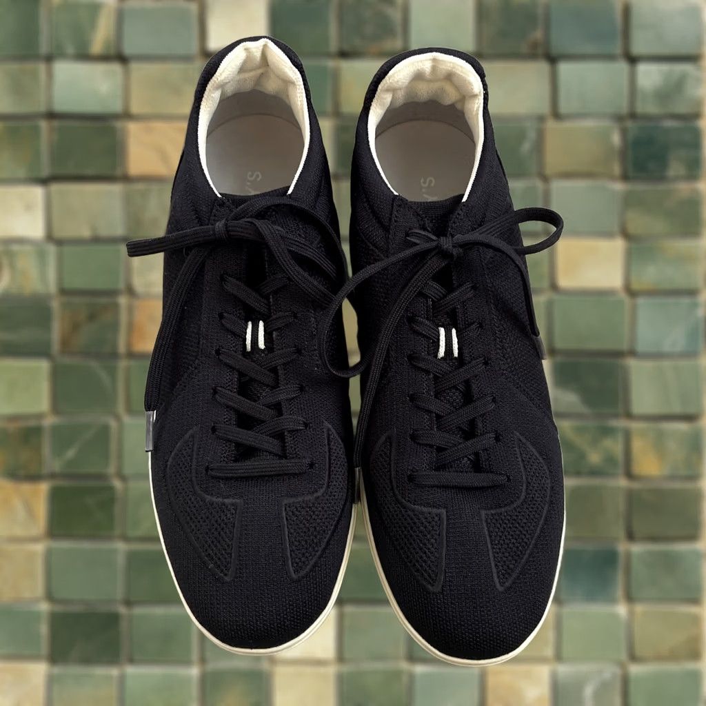 Vintage Rothy’s Mens Sneaker The Black Knit Fabric Lace Up Shoes Mens Size 12 Low Top Size US L / EU 52-54 / 3 - 1 Thumbnail