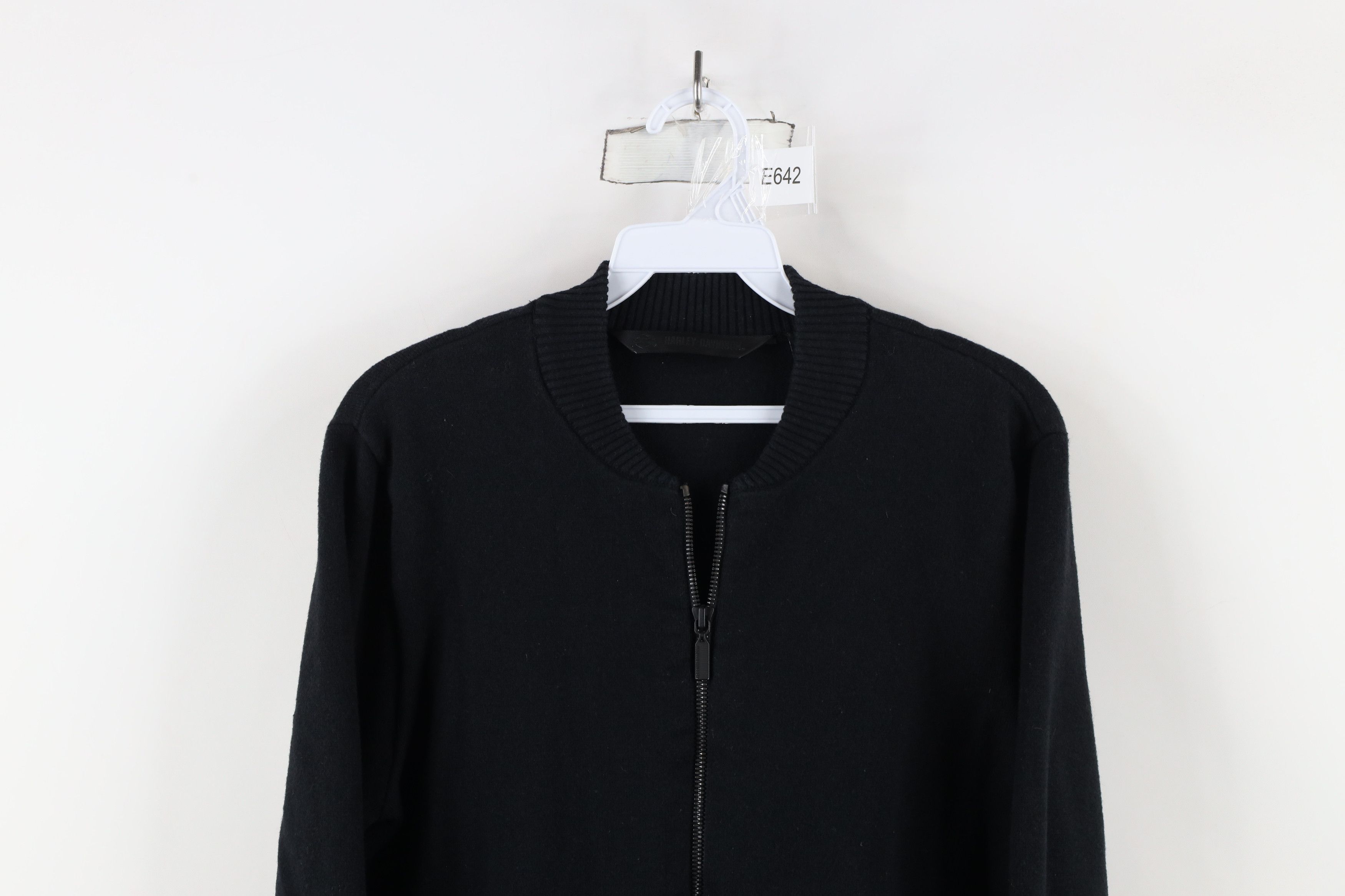 Harley Davidson × Vintage Vintage Harley Davidson Wool Blend Knit Full Zip Sweater Size US M / EU 48-50 / 2 - 2 Thumbnail