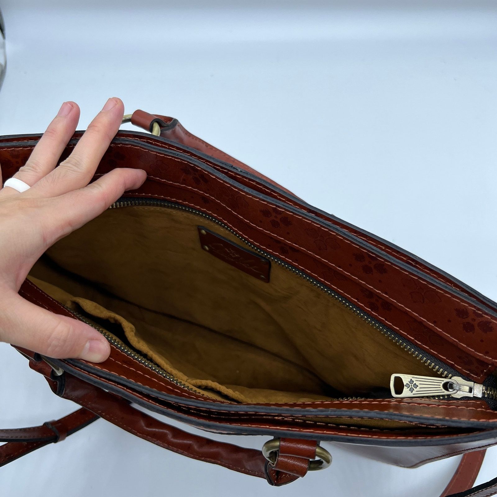 Other Patricia Nash Leather Solene Satchel with Crossbody Stra Size ONE SIZE - 6 Thumbnail