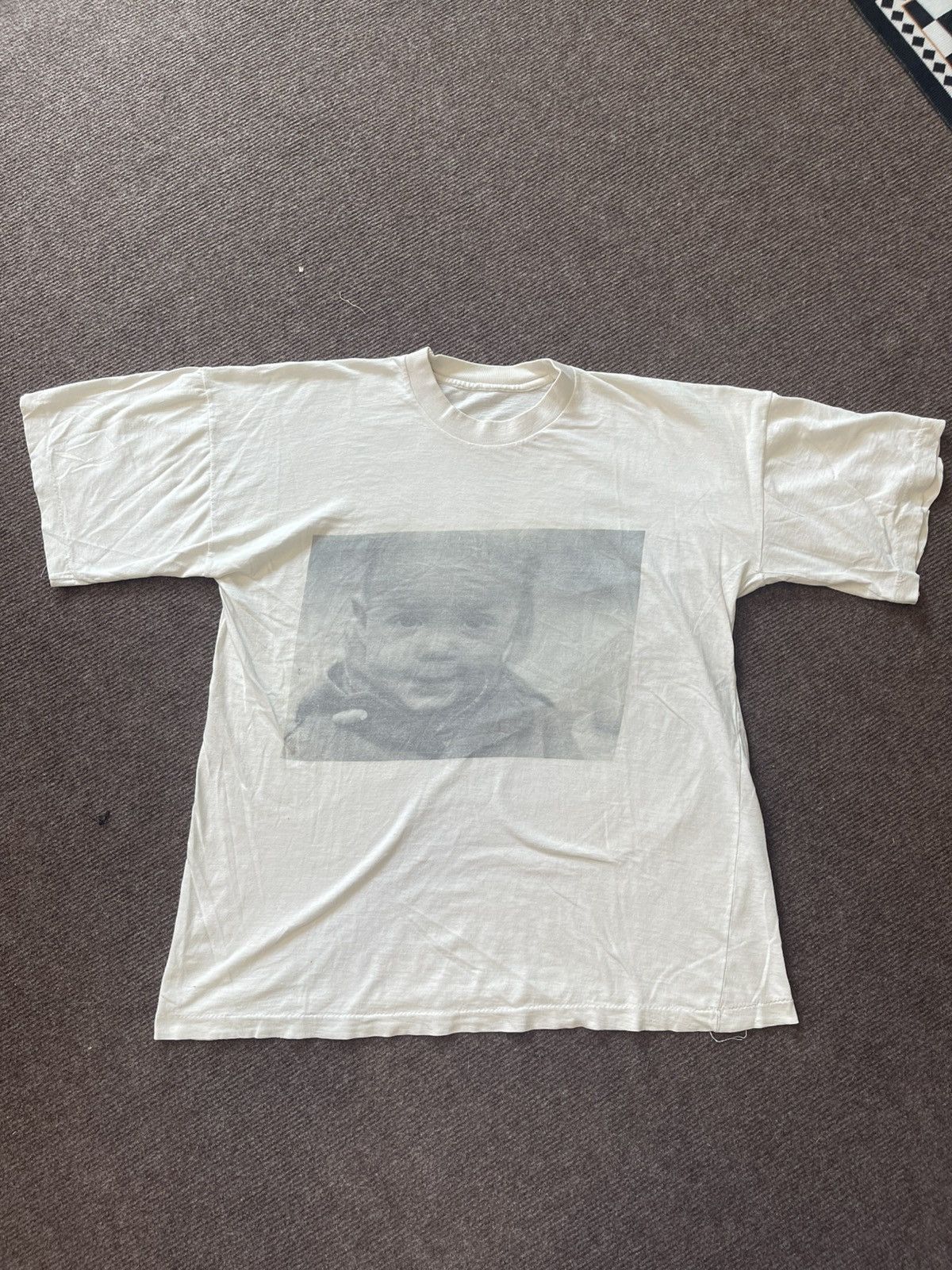 Vintage Vintage Photo Print Kid Face Fade distressed Thrashed Tee Size US XL / EU 56 / 4 - 2 Thumbnail