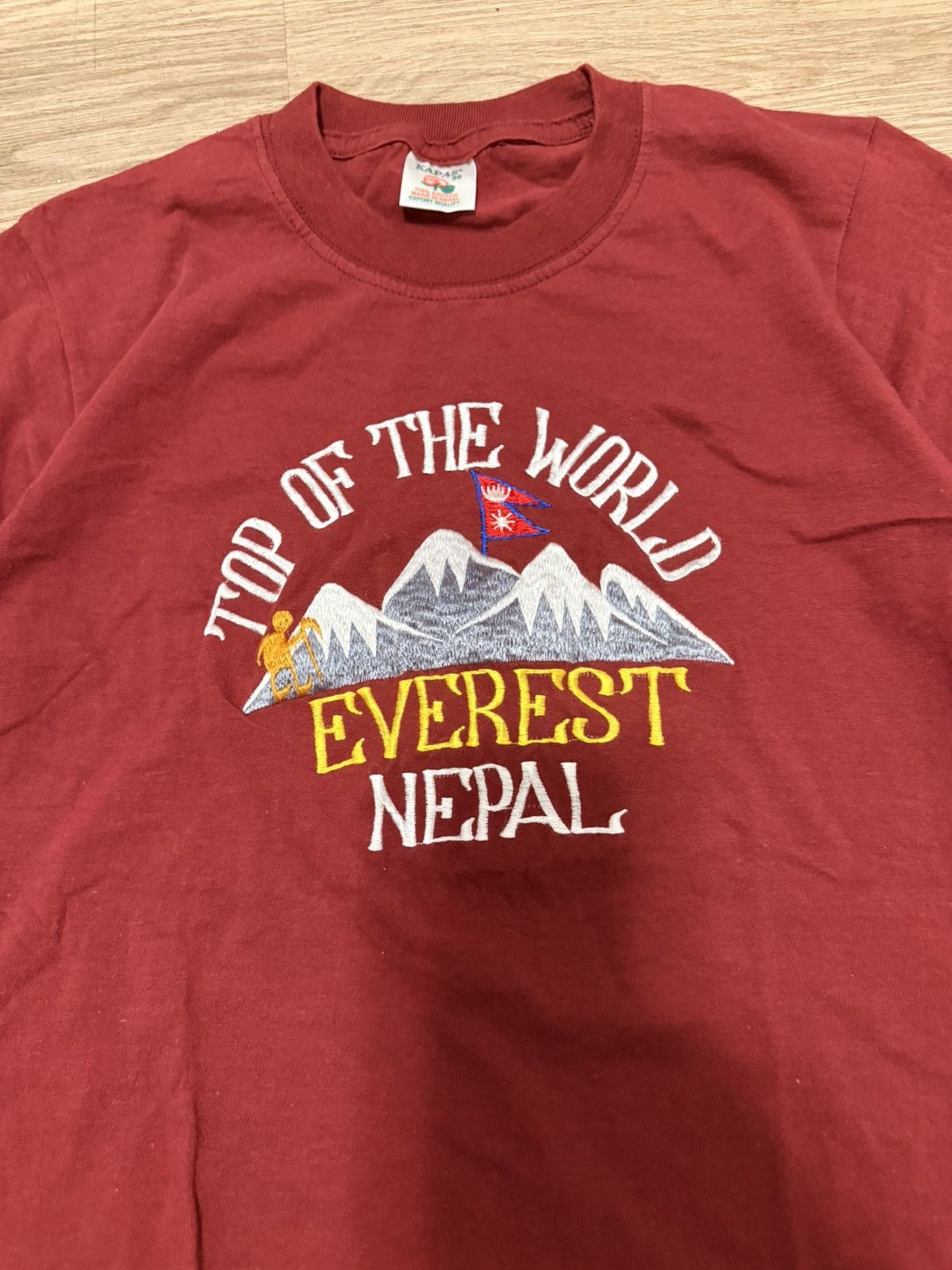 Other Wine red embroidered Mt. Everest shirt Size US XS / EU 42 / 0 - 2 Thumbnail