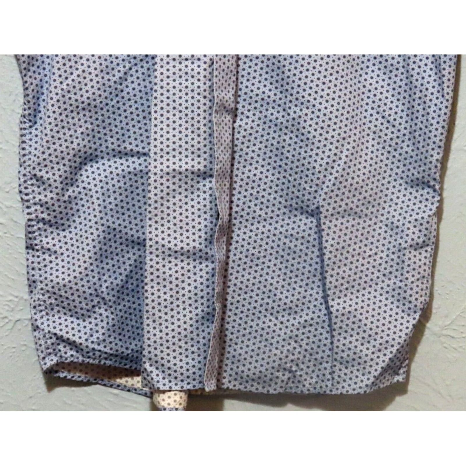 Peter Millar Peter Millar Shirt Button-Up Short Sleeve Mens L Blue Starburst Geometric Pocket Lightweight Casual Travel Cotton Size US L / EU 52-54 / 3 - 2 Thumbnail