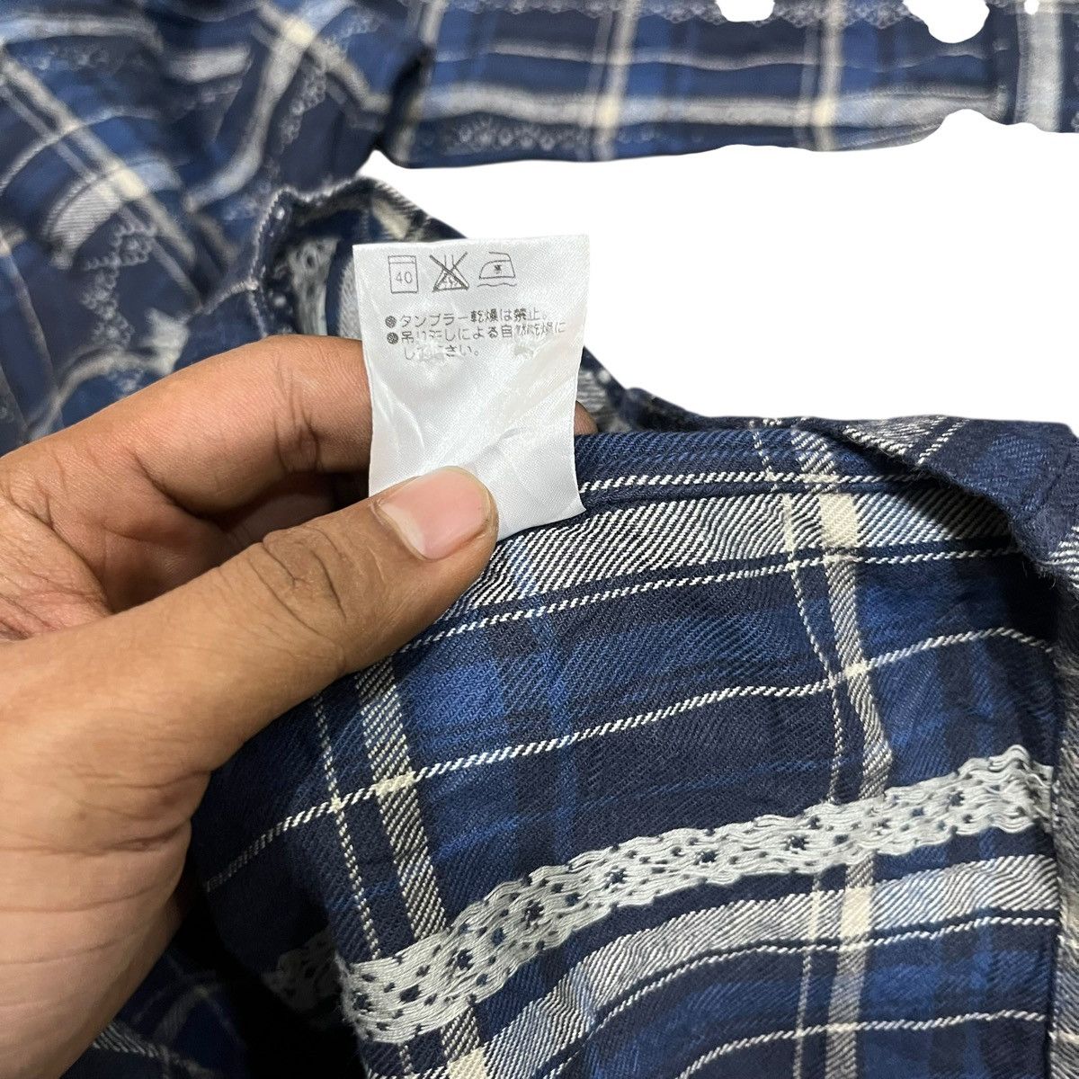 Tornado Mart Vintage loopypool japan indigo flannel shirt Size US M / EU 48-50 / 2 - 9 Thumbnail
