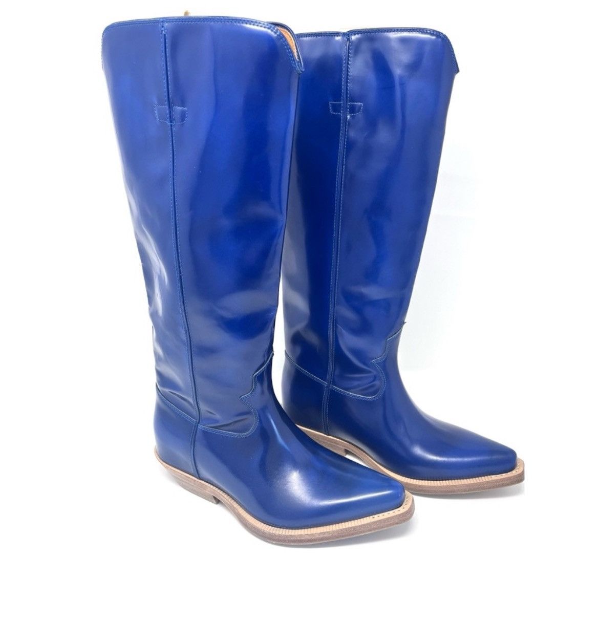 Chloe CHLOÉ Nellie Tall Western Majestic Blue Boots Sz. 6 US Size US 6 / IT 36 - 3 Thumbnail