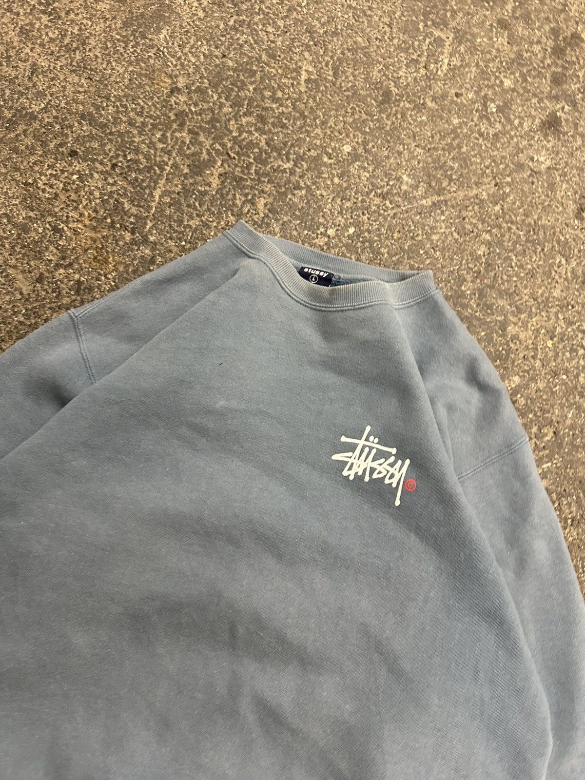 Stussy × Vintage Y2K stussy graphic crewneck Size US L / EU 52-54 / 3 - 6 Thumbnail
