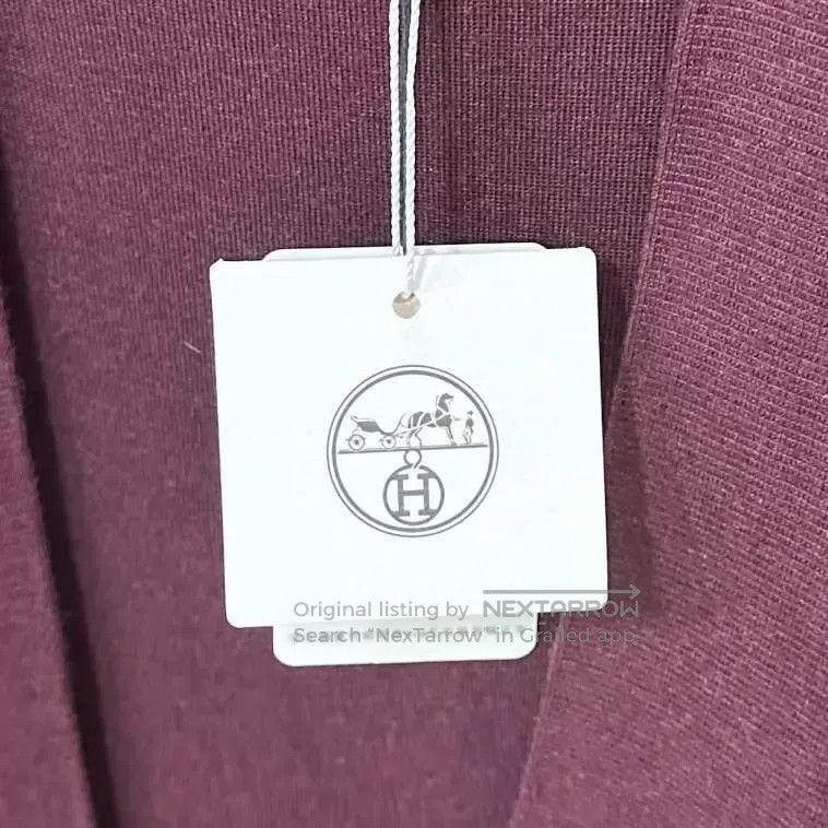 Hermes Hermes Burgundy Cashmere Sleeveless Open Cardigan Dress Size XXS / US 00 / IT 34 - 6 Thumbnail