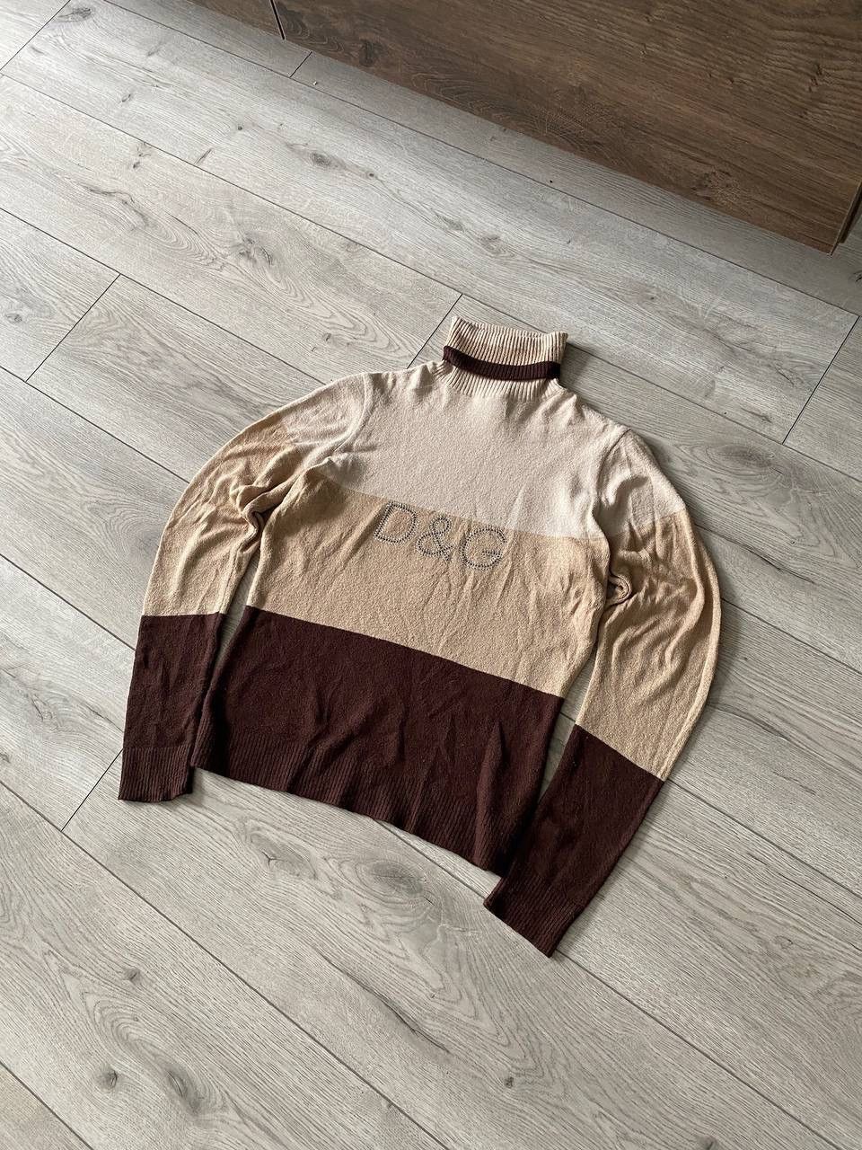 Dolce & Gabbana × Vintage Rare Dolce & Gabbana Logo Avantgarde Sweater T-shirt Size L / US 10 / IT 46 - 2 Thumbnail