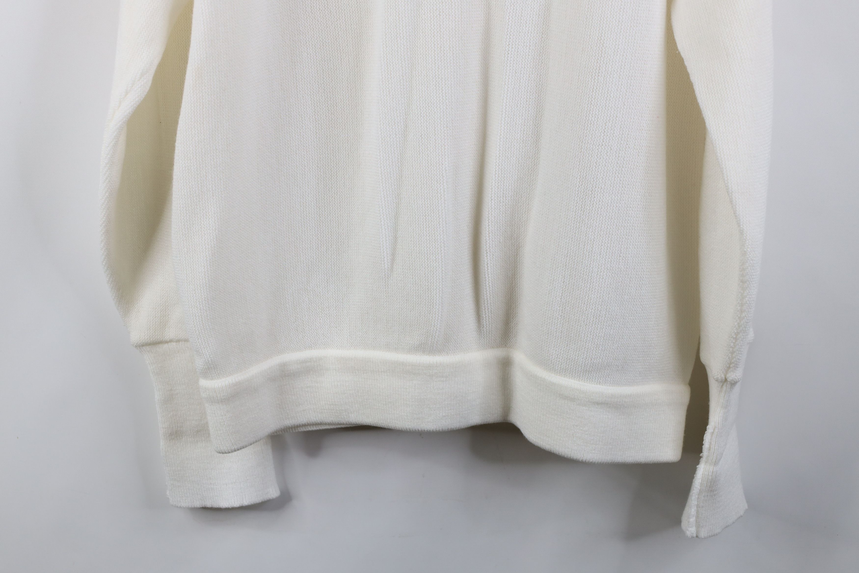 Izod Vintage 90s Izod Spell Knit Cardigan Sweater White Acrylic Size US XL / EU 56 / 4 - 12 Thumbnail
