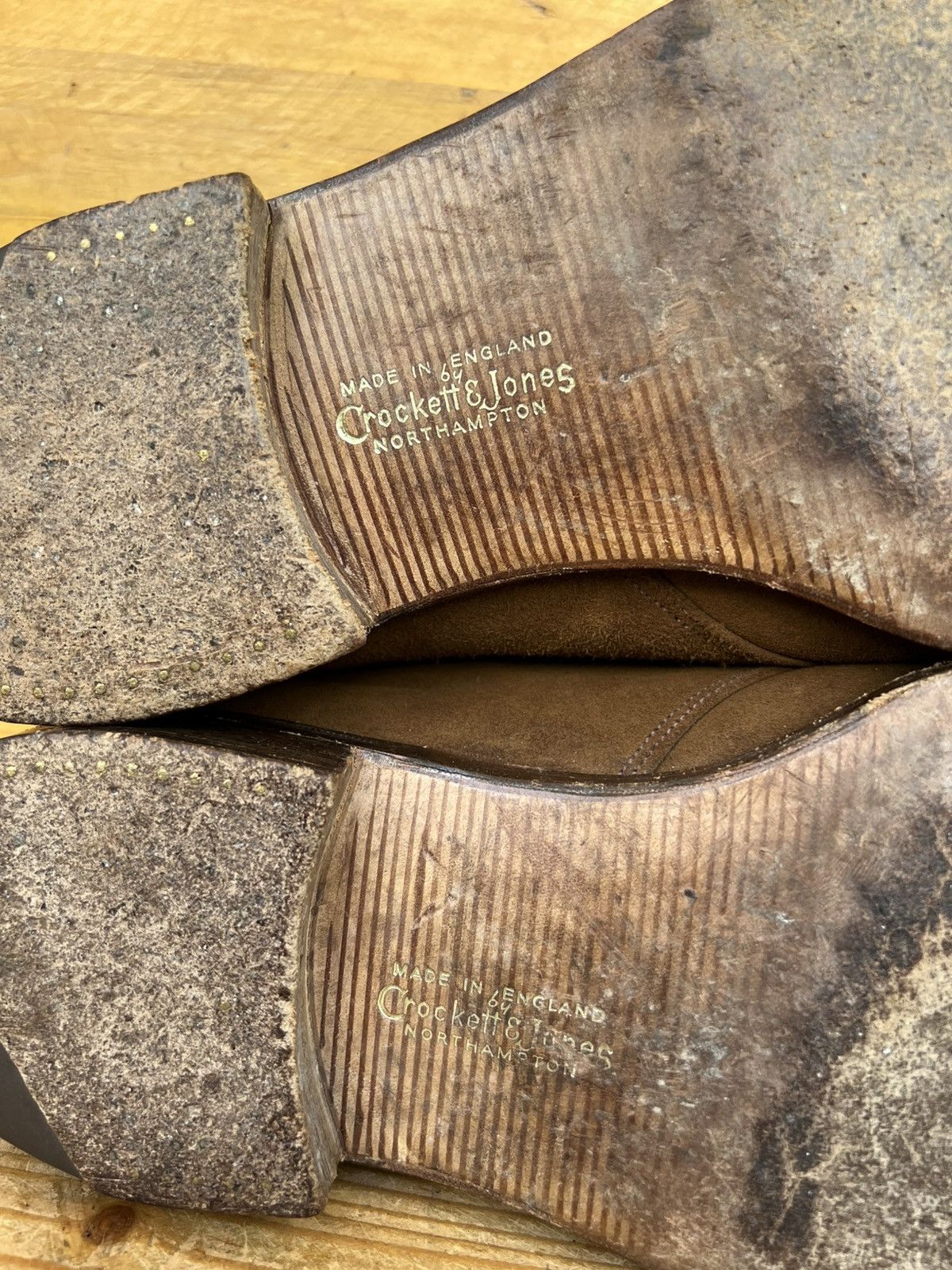 Crockett & Jones VTG Crockett & Jones Brown Suede Derby Dress Shoes Size US 8 / EU 41 - 18 Thumbnail
