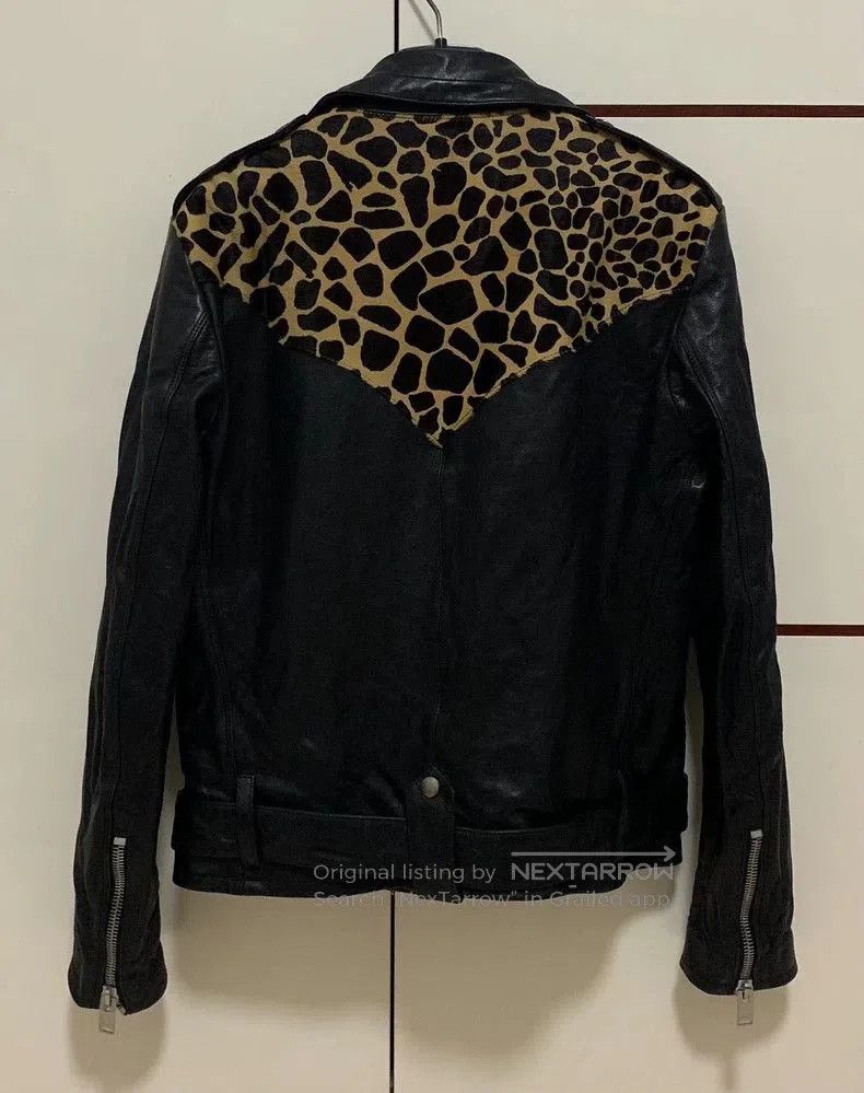 Saint Laurent Paris Saint Laurent Leopard Print Leather Jacket. Size US XL / EU 56 / 4 - 2 Thumbnail