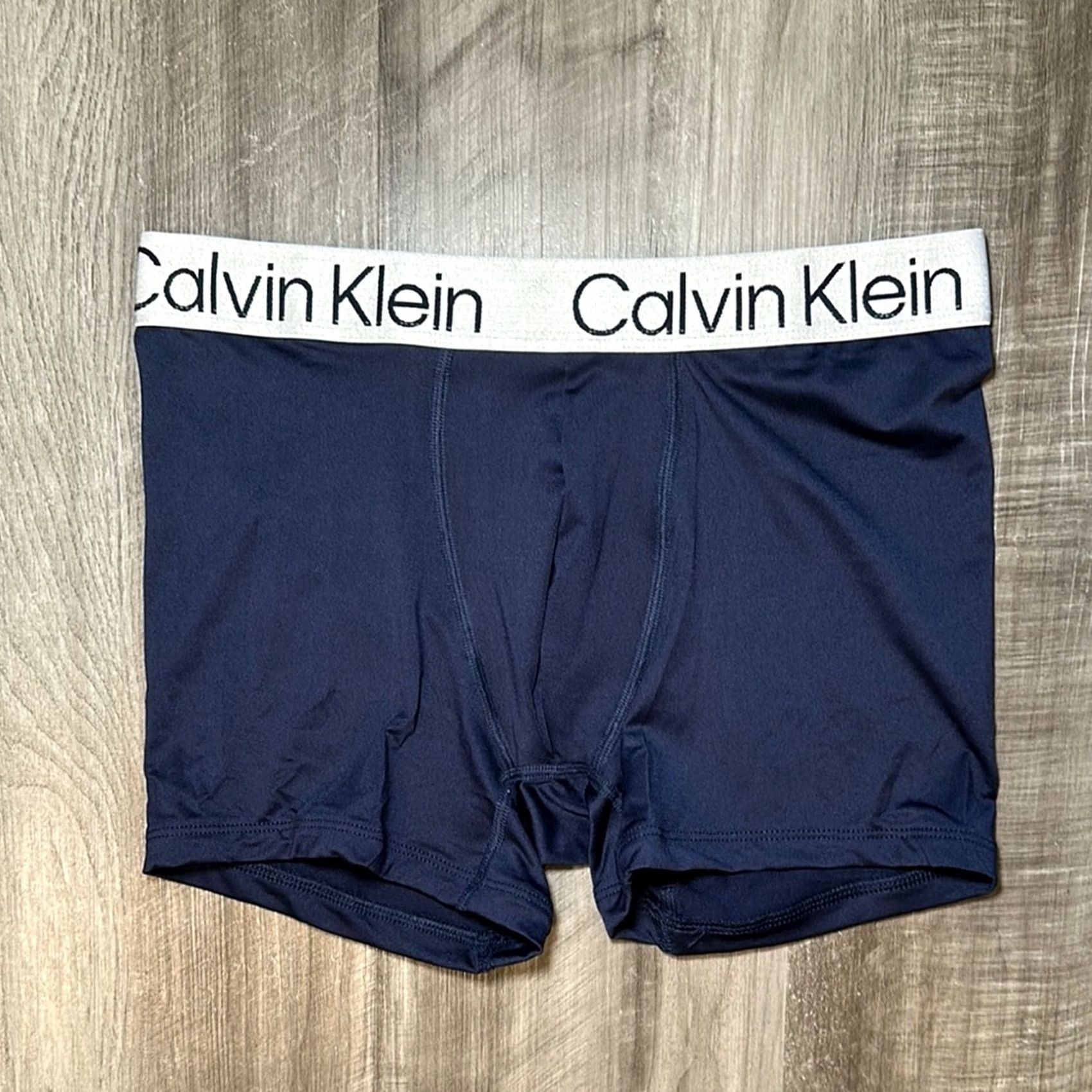 Calvin Klein Calvin Klein Boxer Brief - S - Underwear - Men - Regular - Microfiber - Blue - Small Size 36R - 2 Thumbnail