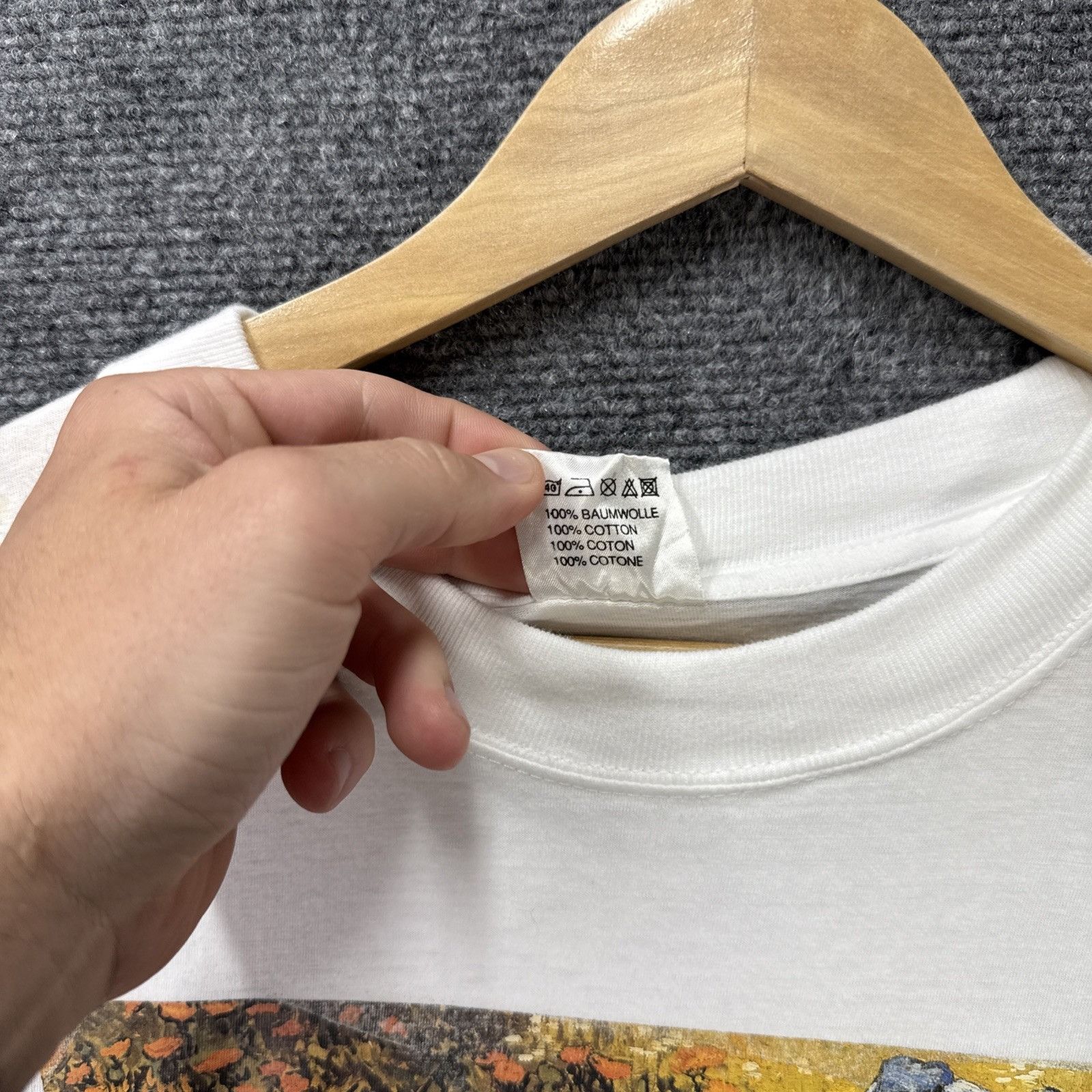 Arts & Science Vintage Vincent Van High Shirt Mens 2XL White 90s Garden Of Size US XXL / EU 58 / 5 - 5 Thumbnail