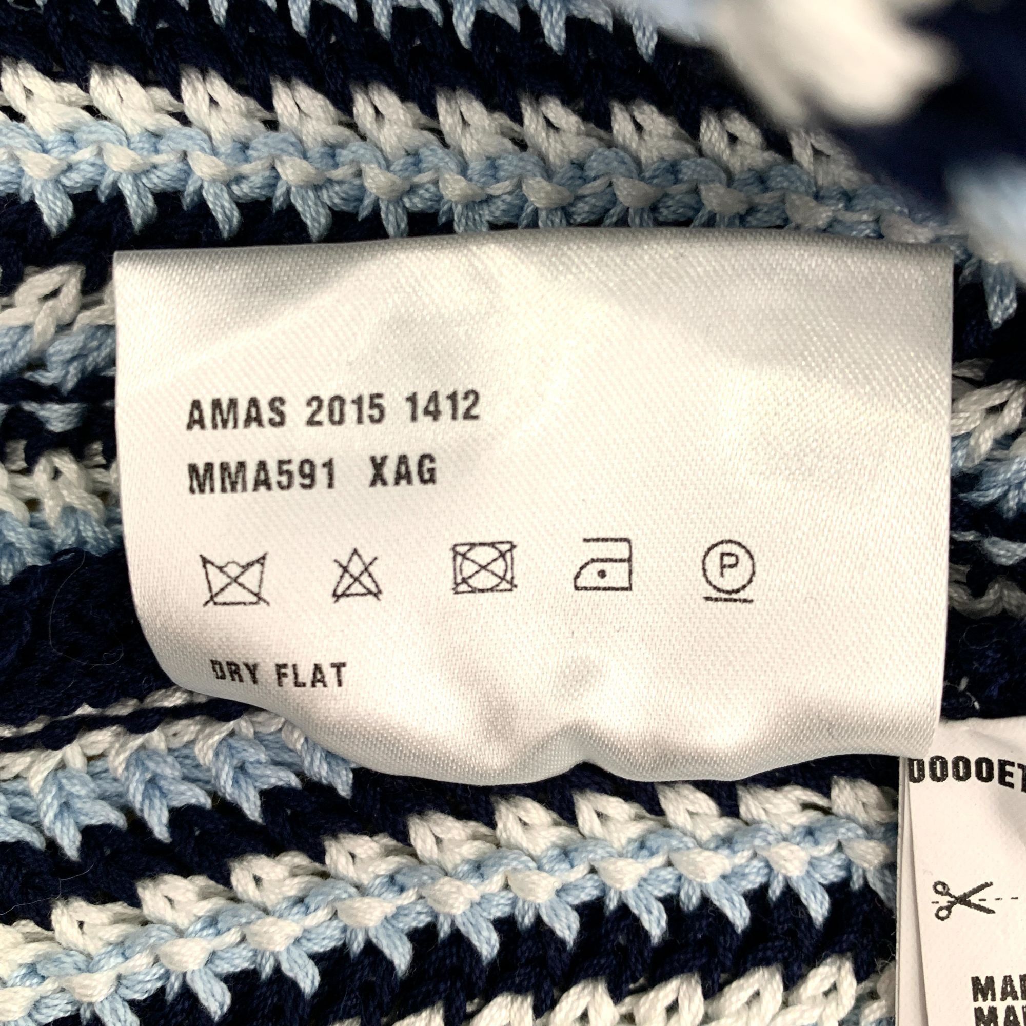 Miu Miu Miu Miu Blue Striped Cotton Knit Dress (Size M) Size S / US 4 / IT 40 - 4 Thumbnail
