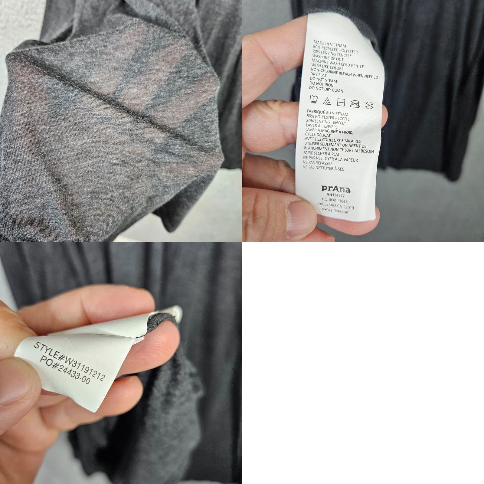 Prana prAna Dress Womens XS Gray Women Charcoal Fit flare Strappy back neck Size Size XS / US 0-2 / IT 36-38 - 8 Thumbnail