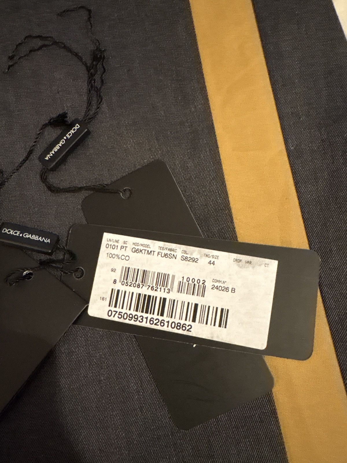 Dolce & Gabbana Dolce & Gabbana Grey Dress Pants Size US 28 / EU 44 - 10 Thumbnail