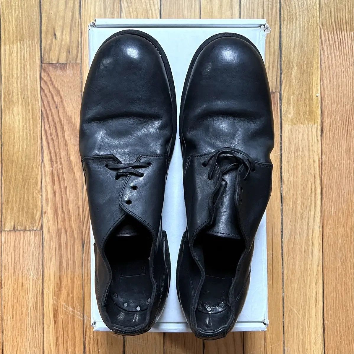 Guidi Guidi 992x Black Horse Full Grain Leather Derby Size US 12 / EU 45 - 4 Thumbnail