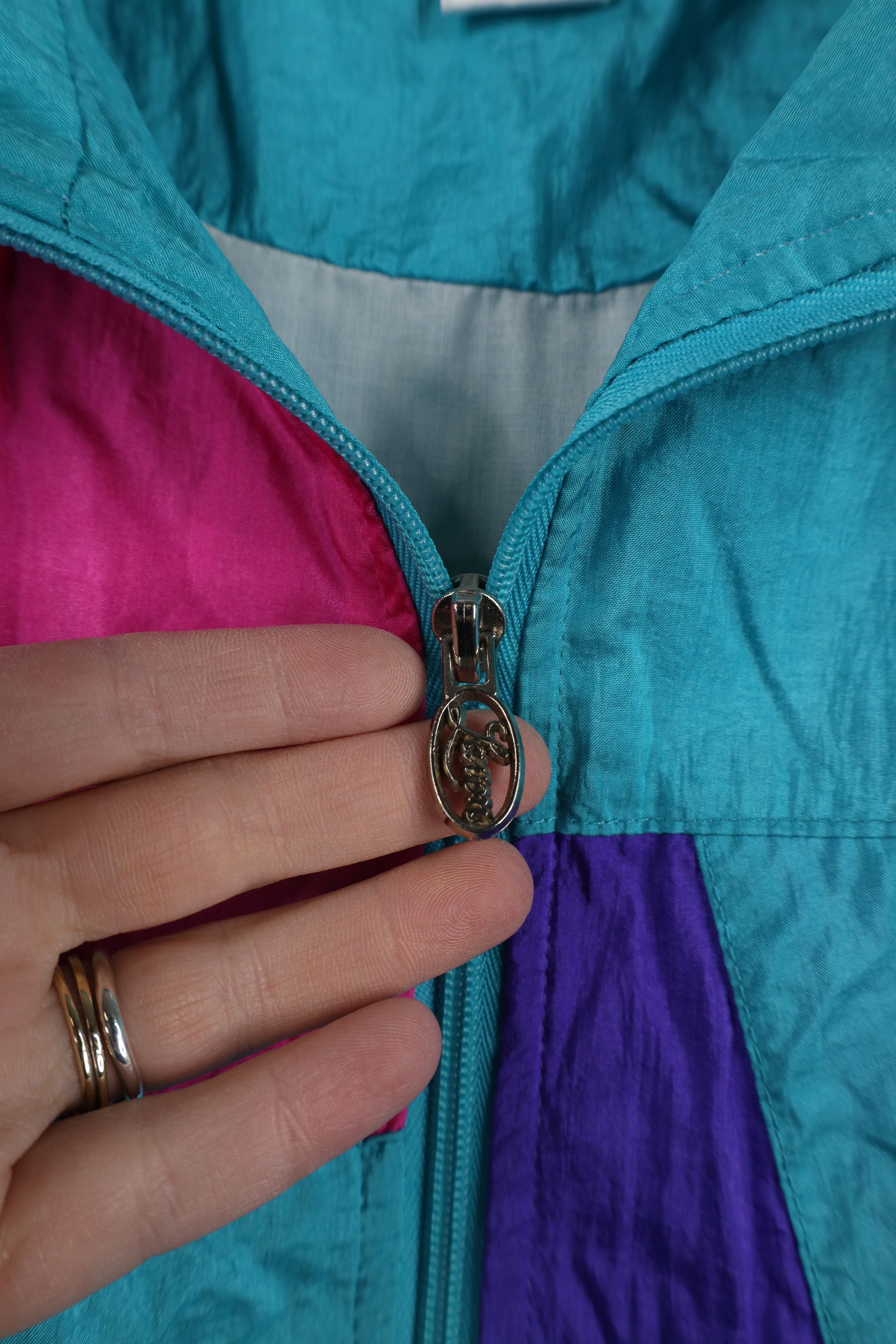 Vintage Vintage 90s Streetwear Lined Full Zip Windbreaker Jacket Size L / US 10 / IT 46 - 5 Thumbnail