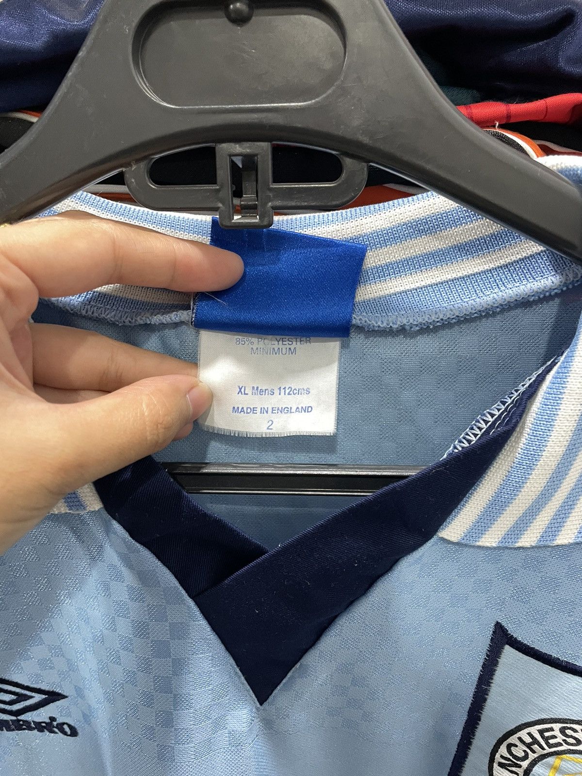 Umbro × Vintage Manchester City Home Kit 1995/97 Size US XL / EU 56 / 4 - 10 Thumbnail