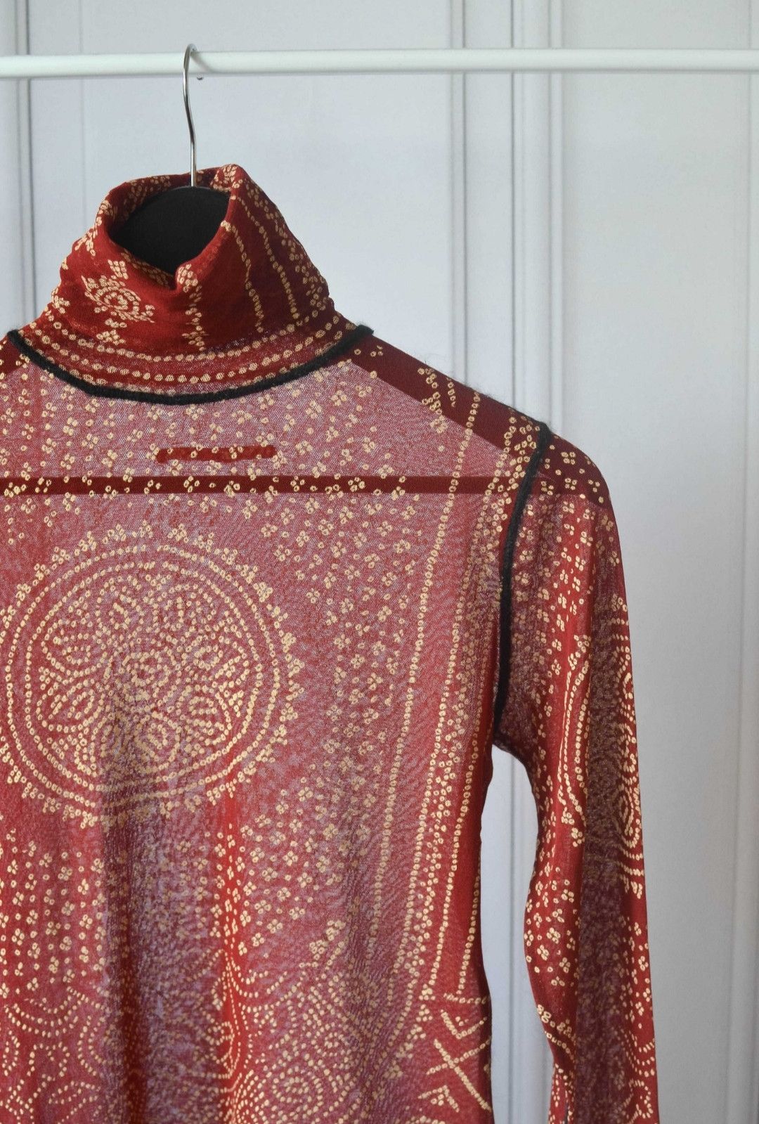 Jean Paul Gaultier × Vintage Vintage JPG Tattoo mohair l/s shirt Size M / US 6-8 / IT 42-44 - 2 Thumbnail