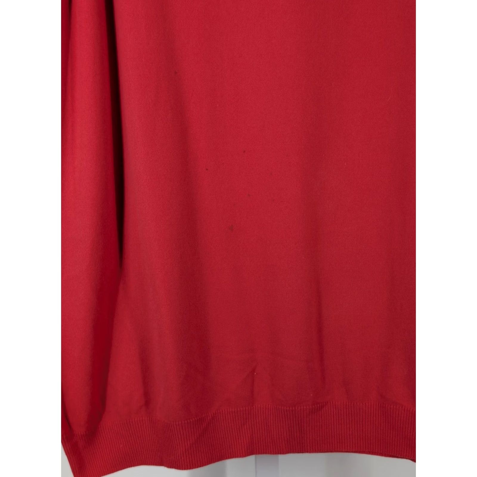 Vintage VINTAGE Leonardo Strassi Knit Mock Neck T Shirt Sweater Red 60s 70s Mod USA L Mens Size US L / EU 52-54 / 3 - 5 Thumbnail