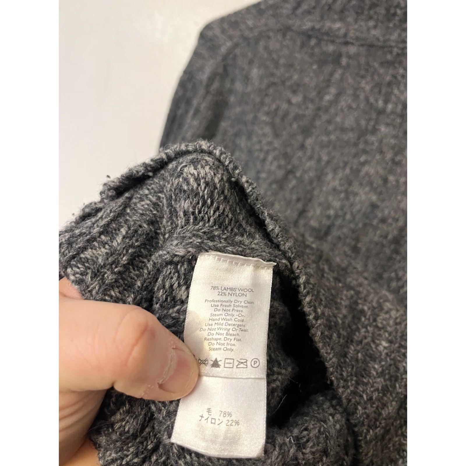 Eddie Bauer VTG Eddie Bauer Ribbed Knit Mock Neck Sweater L Gray 78% Lambswool Nylon Button Casual Mens Pullover Size L Size US L / EU 52-54 / 3 - 4 Thumbnail