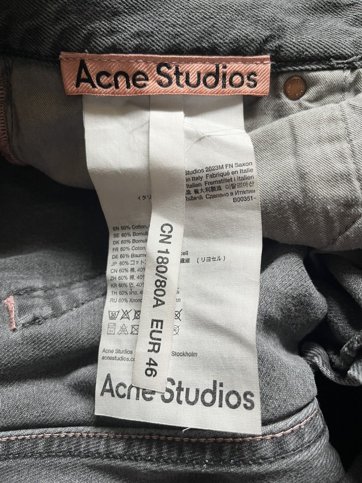 Acne Studios Acne Studios 2023 Baggy Jeans Saxon Size US 30 / EU 46 - 5 Thumbnail