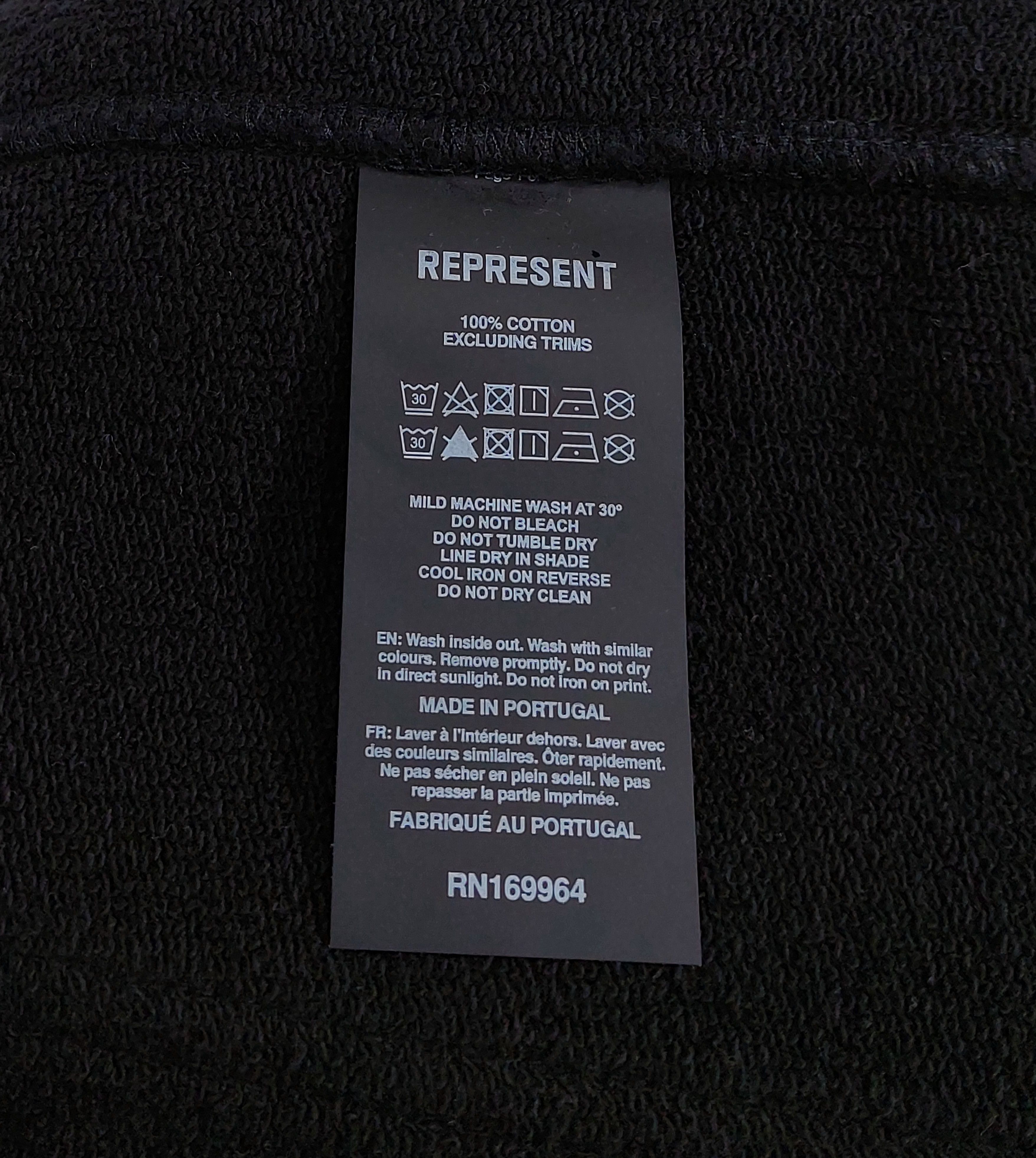 Represent Clo. owner's club print cotton sweatpants - black L Size US 36 / EU 52 - 3 Thumbnail